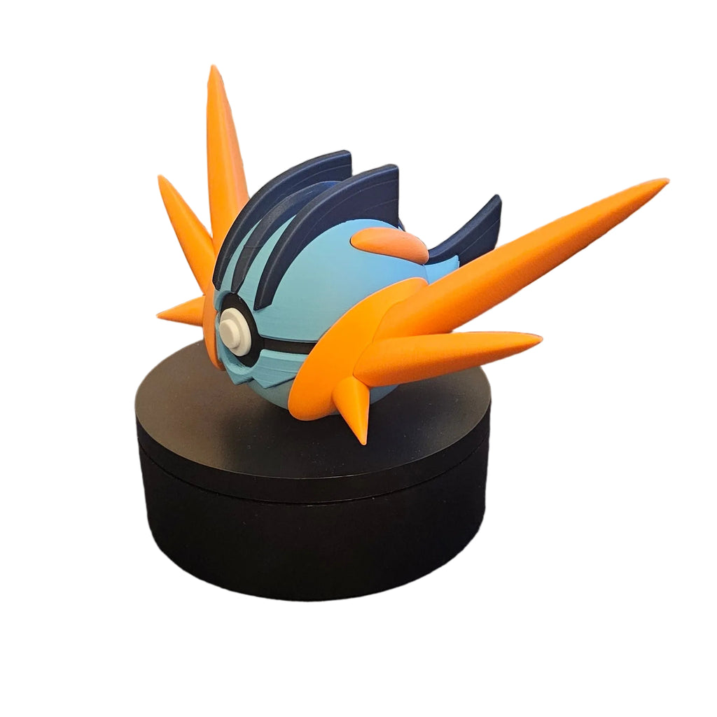 Pokemon Character Design- 3D Printed Pokeball- Mega Swampert- Unique Display Collectible