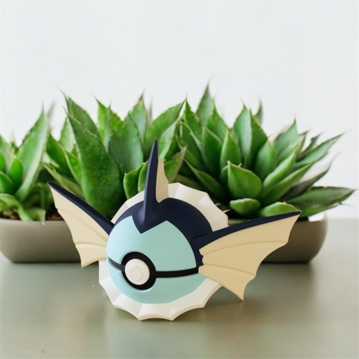 Pokemon Character Design - 3D Printed Pokeball - Vaporeon - Unique Display Collectible