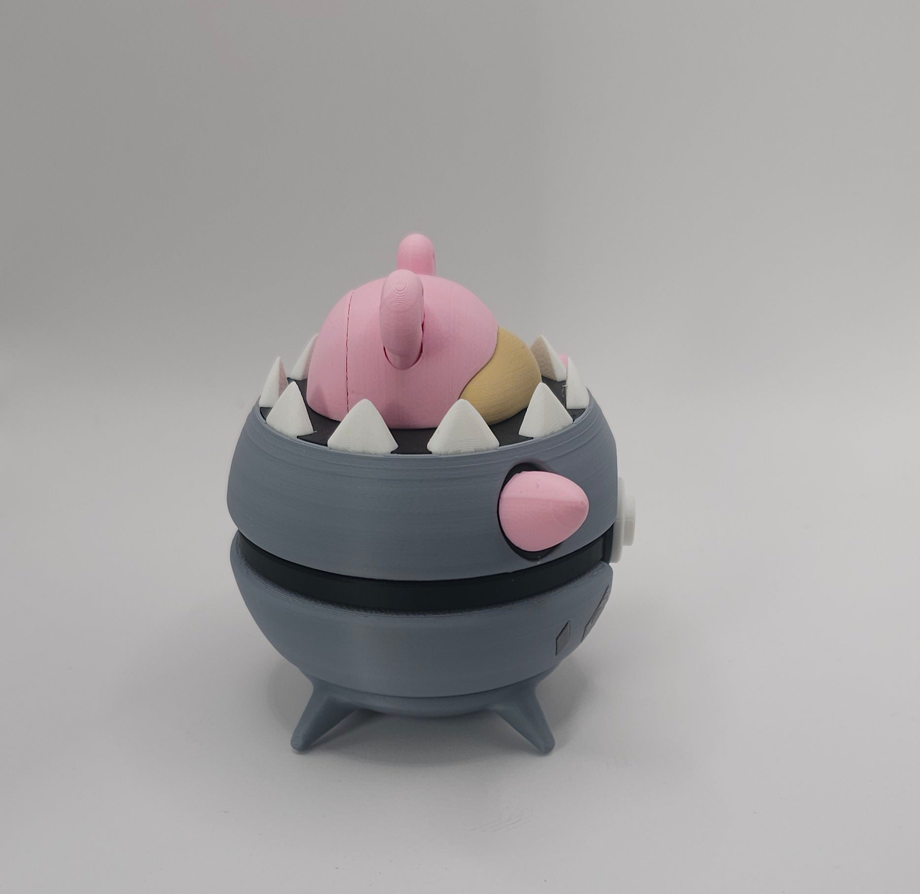 Pokemon Character Design- 3D Printed Pokeball- Mega Slowbro- Unique Display Collectible