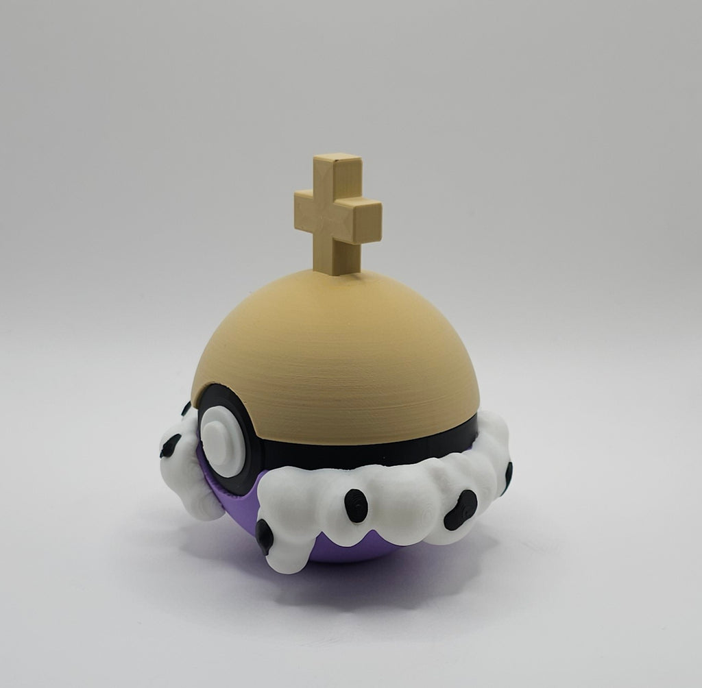 Digital Circus Character Design- 3D Printed Pokeball- Unique Display Collectible