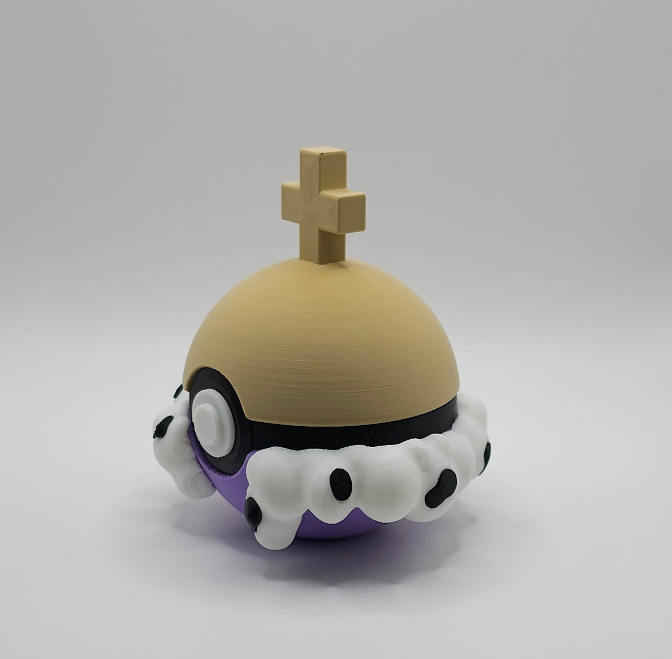 Digital Circus Character Design- 3D Printed Pokeball- Unique Display Collectible