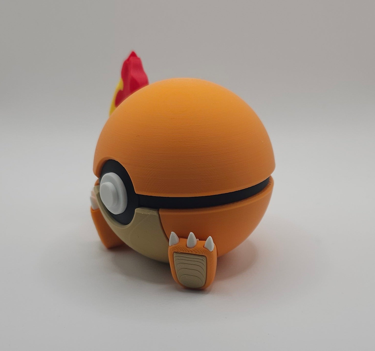 Pokemon Character Design- 3D Printed Pokeball- Charmander- Unique Display Collectible