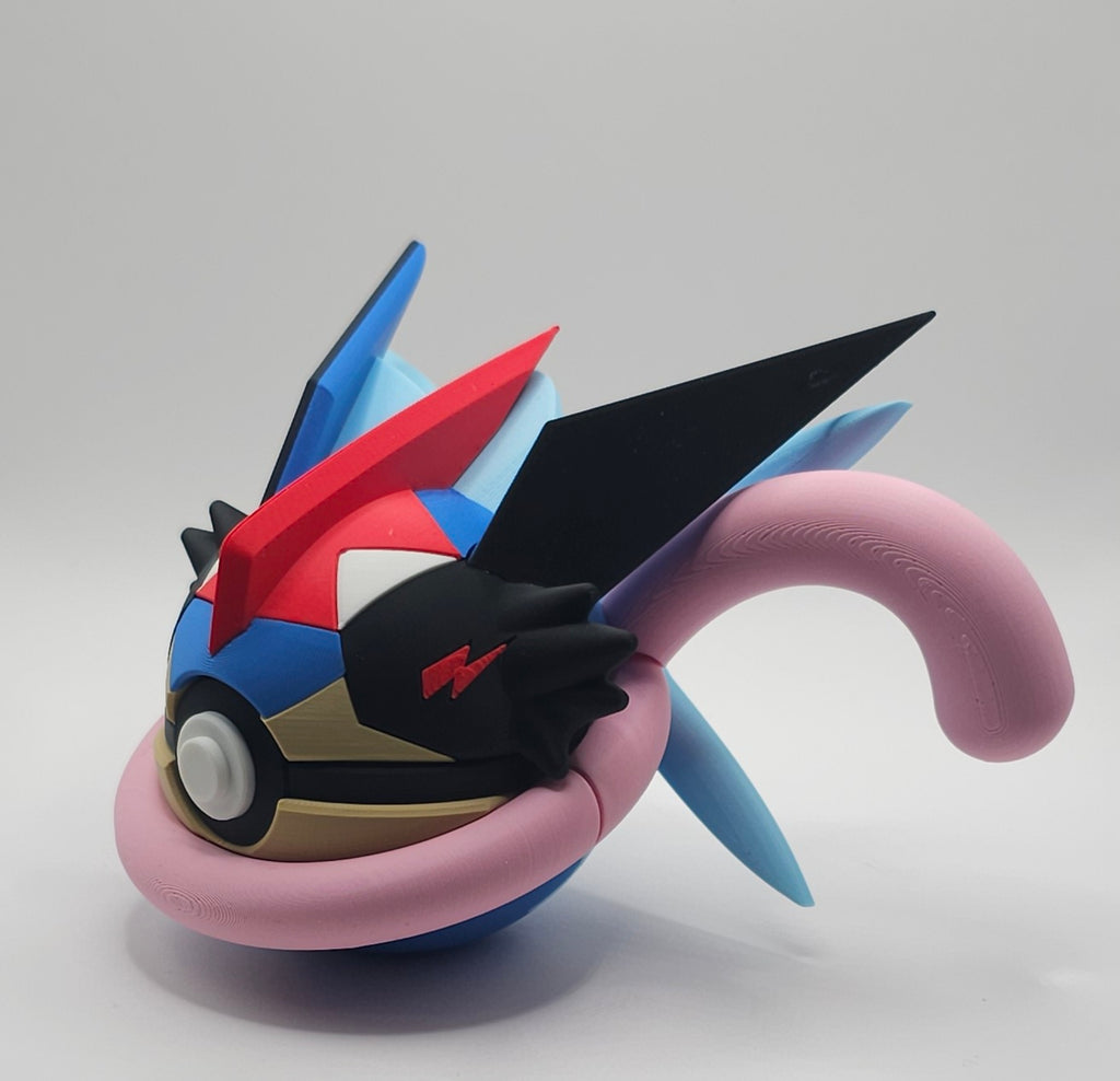 Pokemon Character Design- 3D Printed Pokeball- Ash's Greninja- Unique Display Collectible