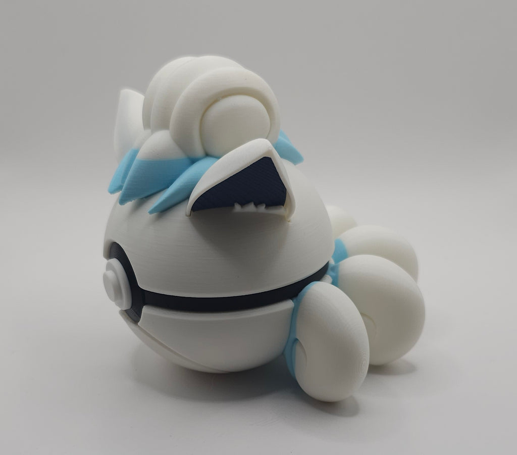 Pokemon Character Design 3D Printed Pokeball - Vulpix - Unique Display Collectible