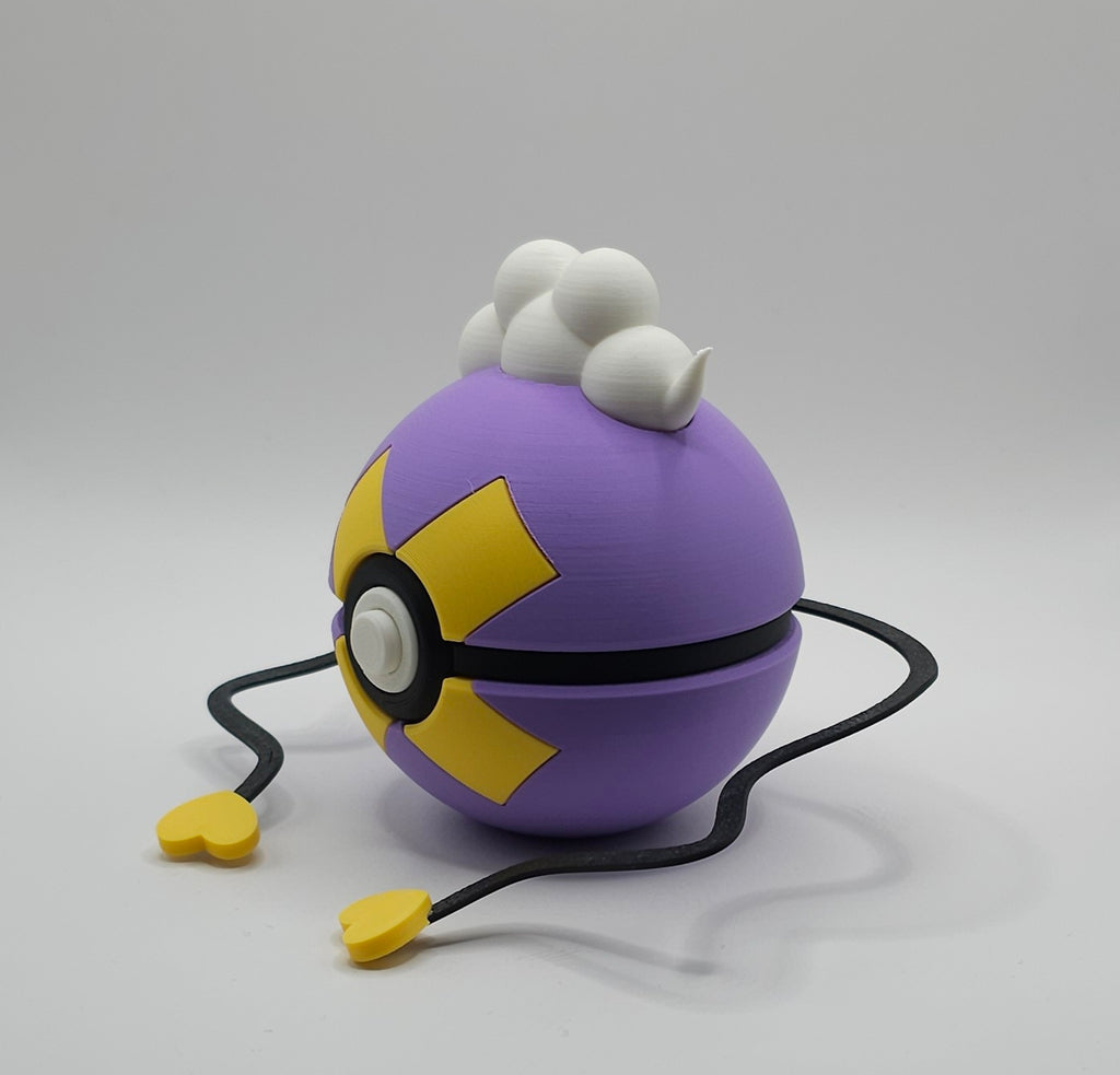 Pokemon Character Design- 3D Printed Pokeball- Drifloon - Unique Display Collectible