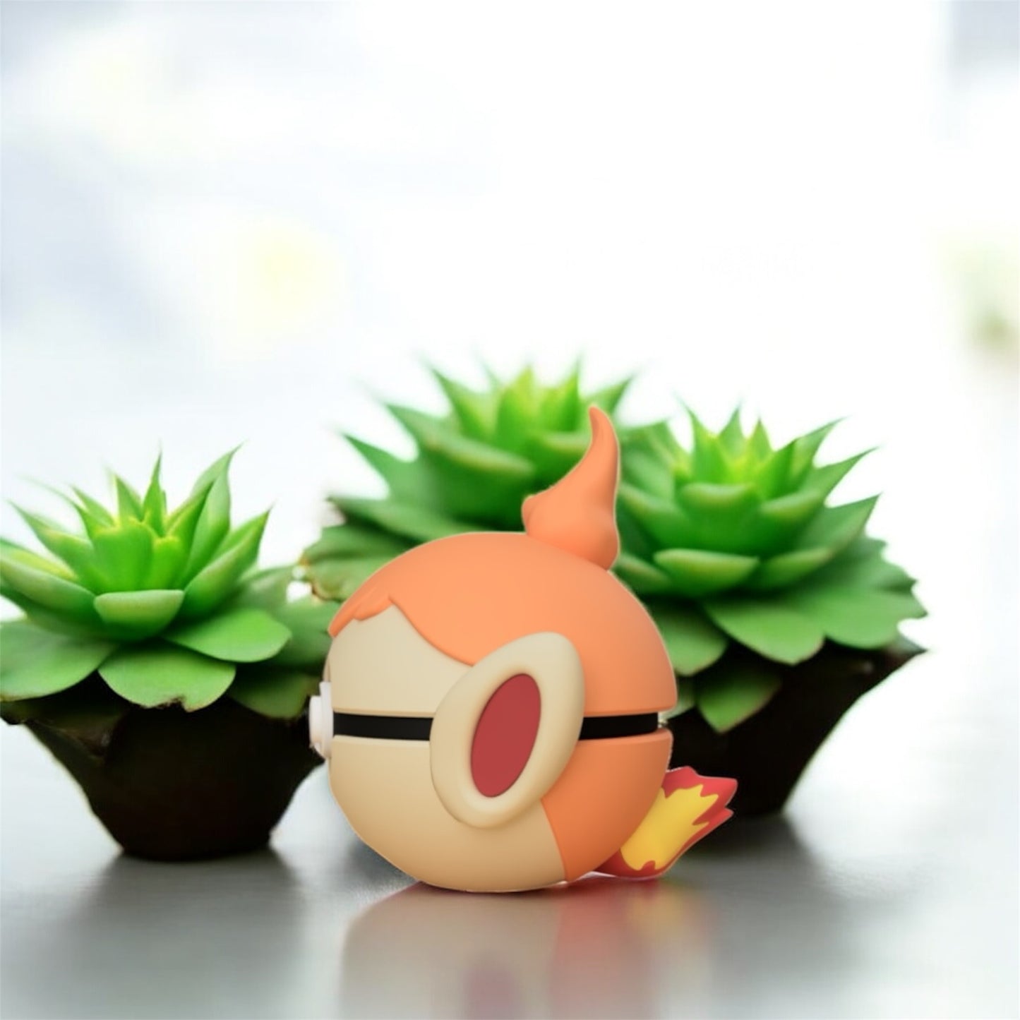 Pokemon Character Design- 3D Printed Pokeball- Chimchar- Unique Display Collectible