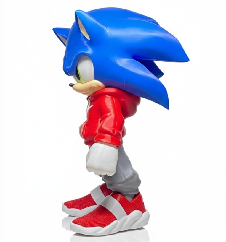 Urban Style Hedgehog- 3D Printed Figure- Unique Display Collectible