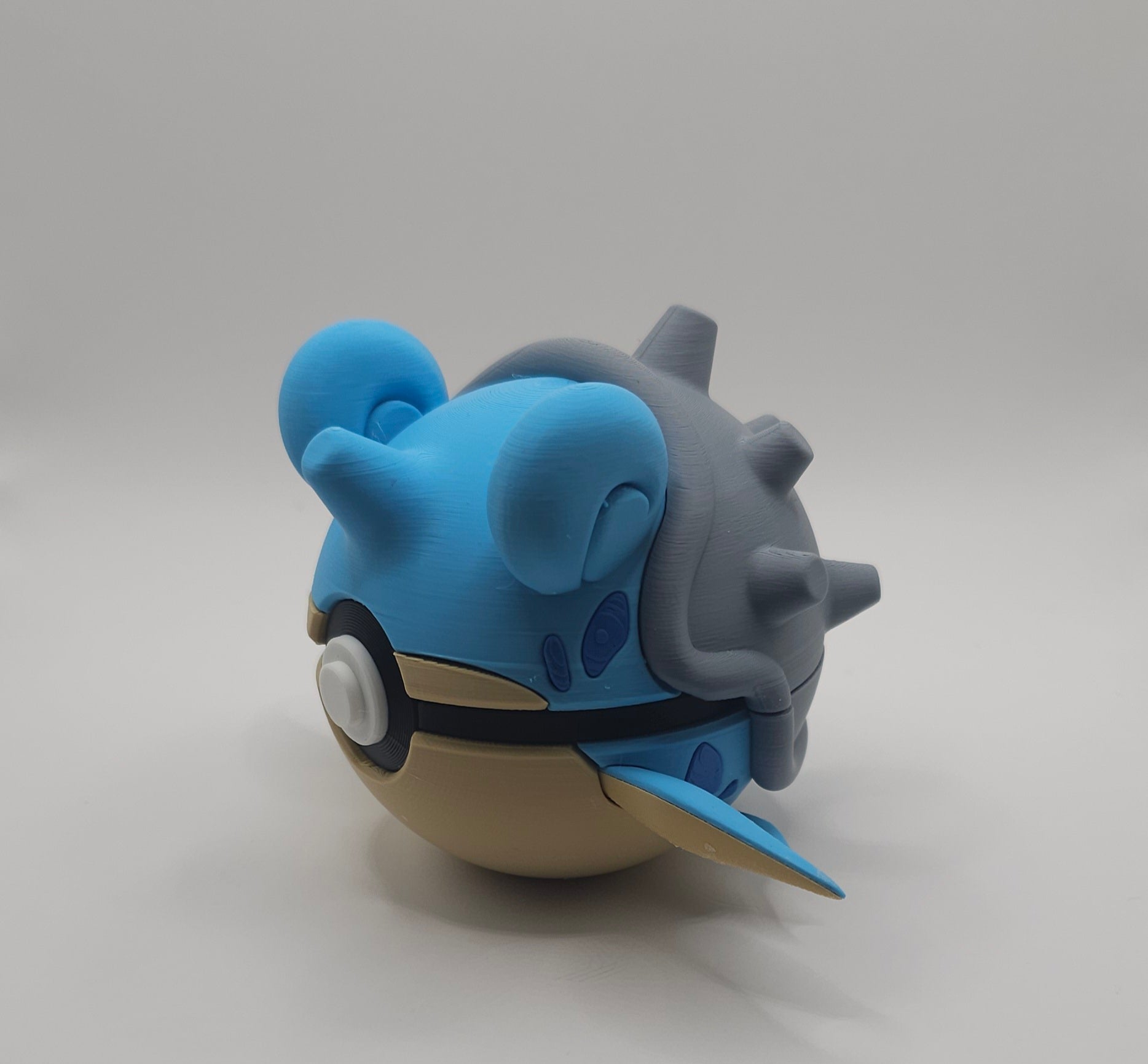 Pokemon Character Design - 3D Printed Pokeball - Lapras - Unique Display Fan Art Collectible