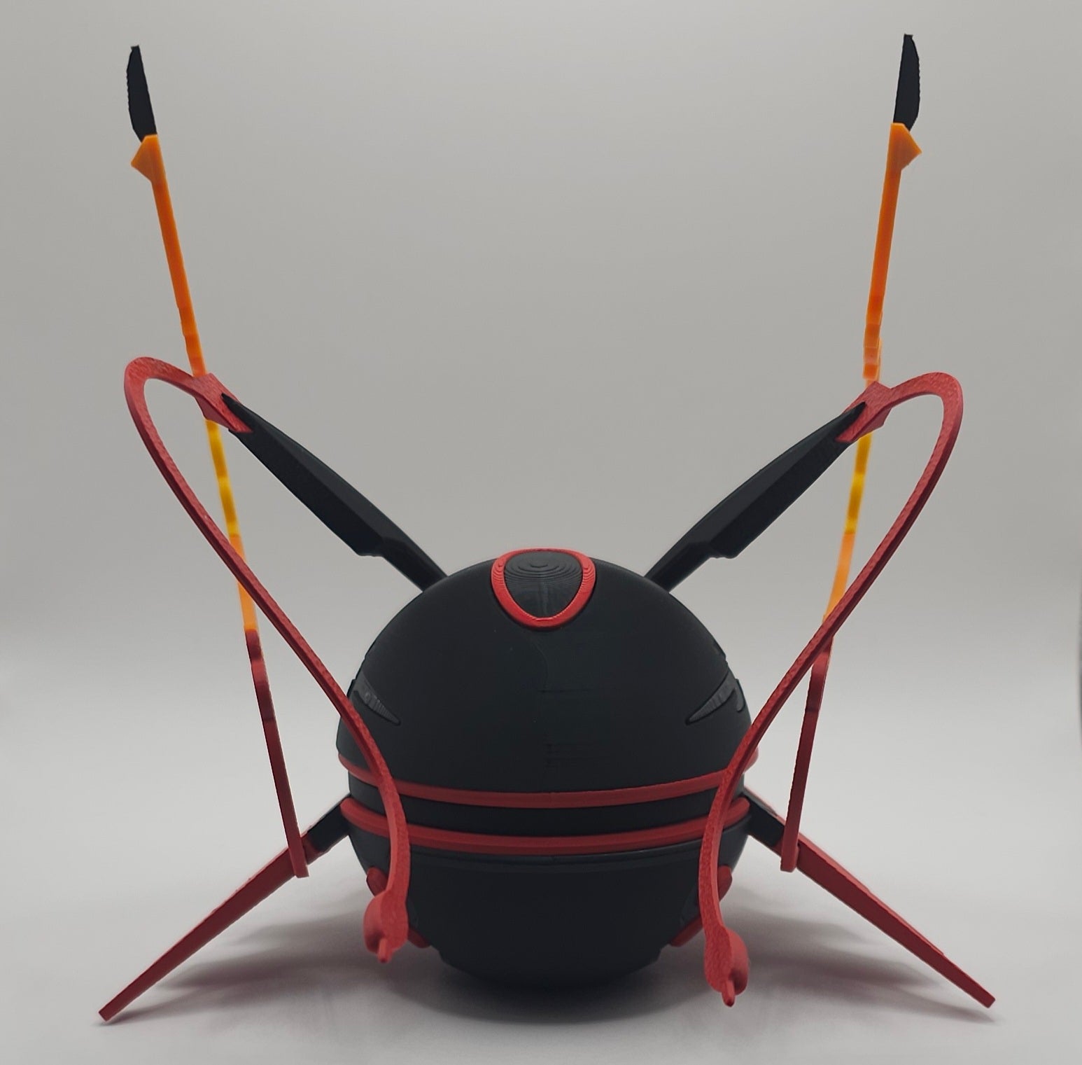 Mega Rayquaza Pokemon Character Design- 3D Printed Pokeball- Unique Display Collectible