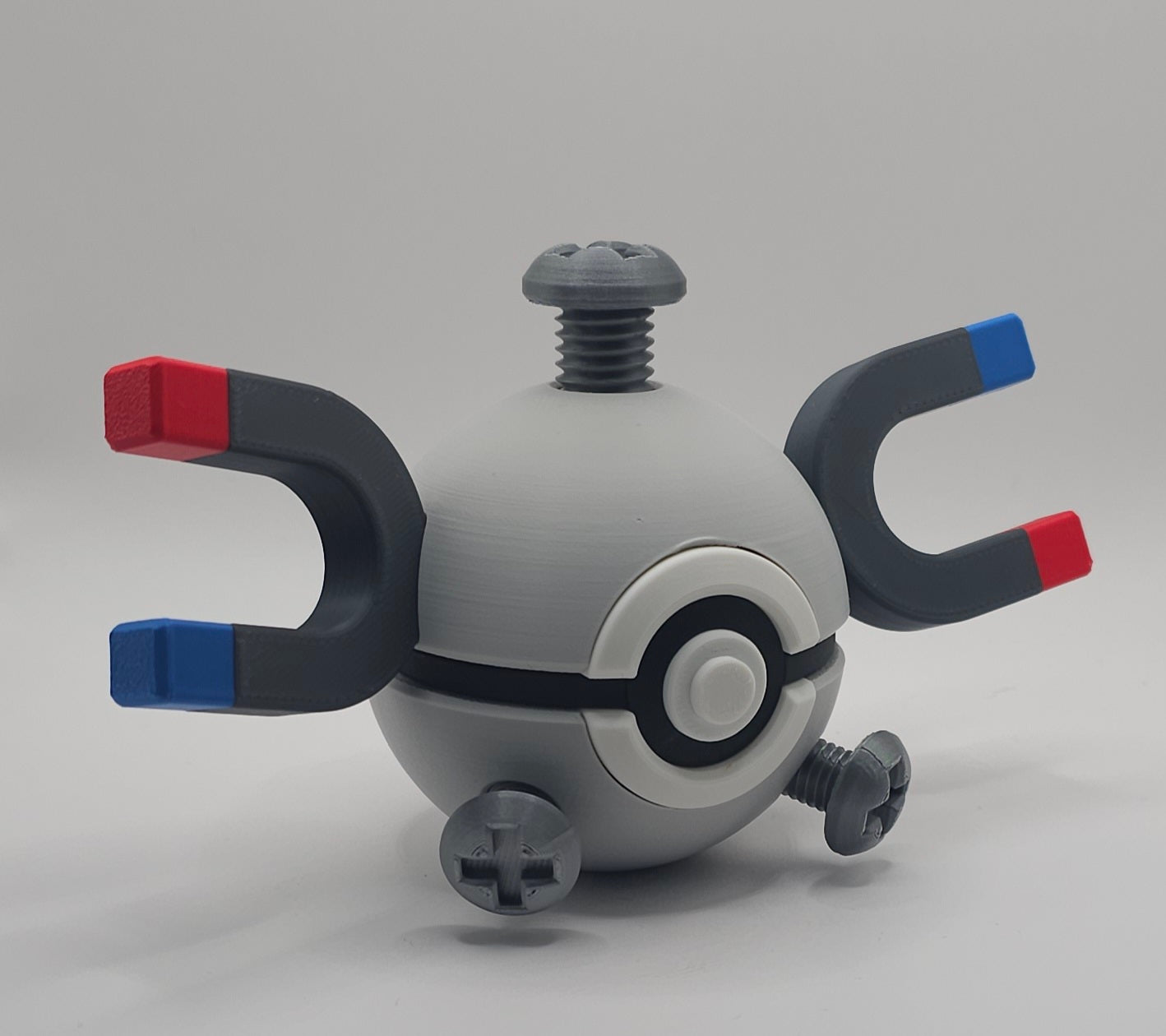 Pokemon Character Design 3D Printed Pokeball - Magnemite - Unique Display Collectible
