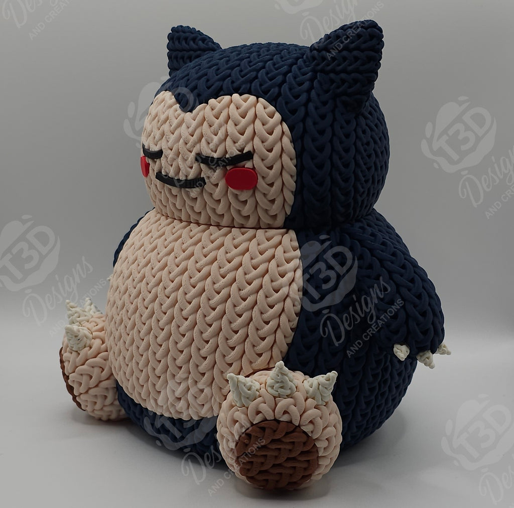 Snorlax Knitted Design Figure