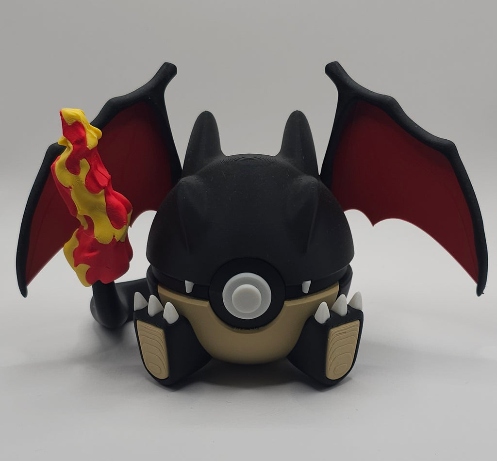 Pokemon Character Design 3D Printed Pokeball - Charizard - Unique Display Collectible