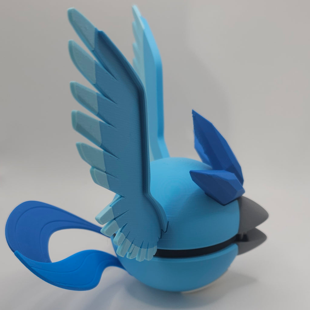 Pokemon Character Design - 3D Printed Pokeball - Articuno - Unique Display Collectible