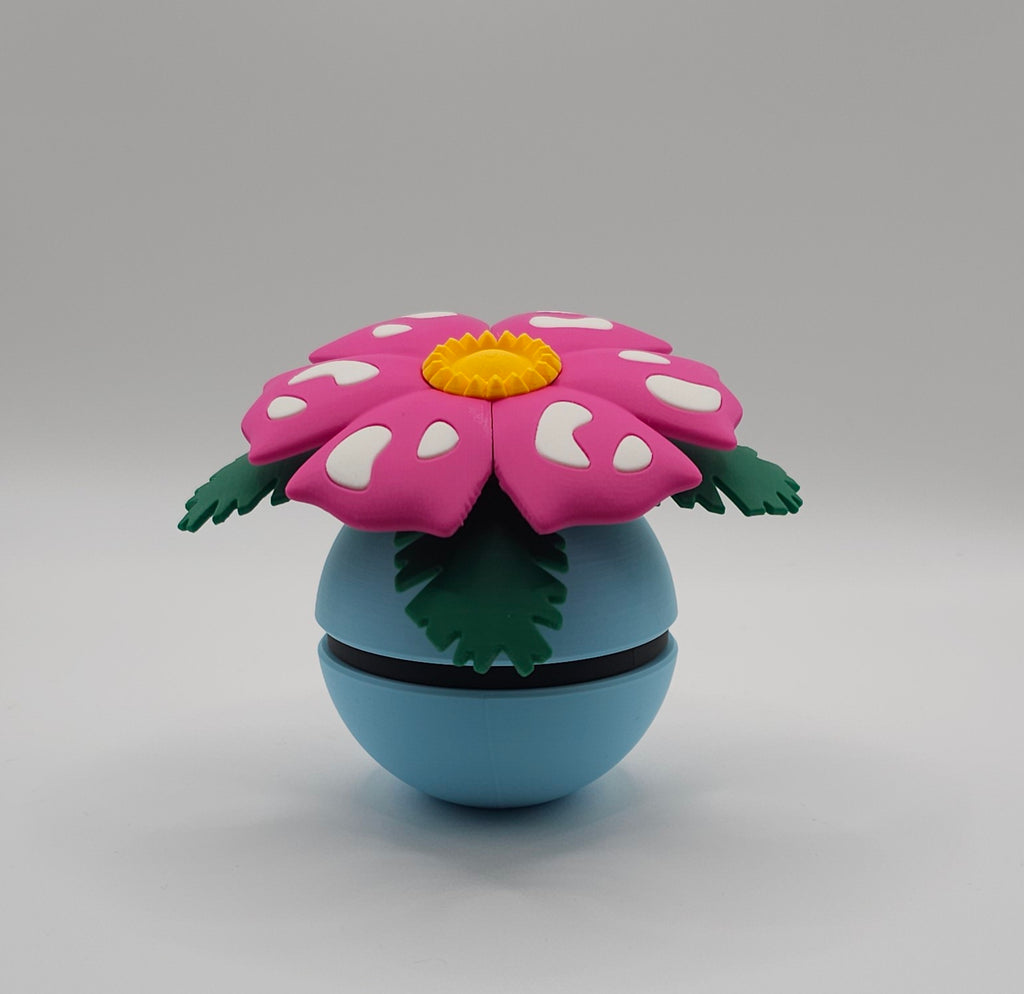 Pokemon Character Design 3D Printed Pokeball - Venusaur - Unique Display Collectible