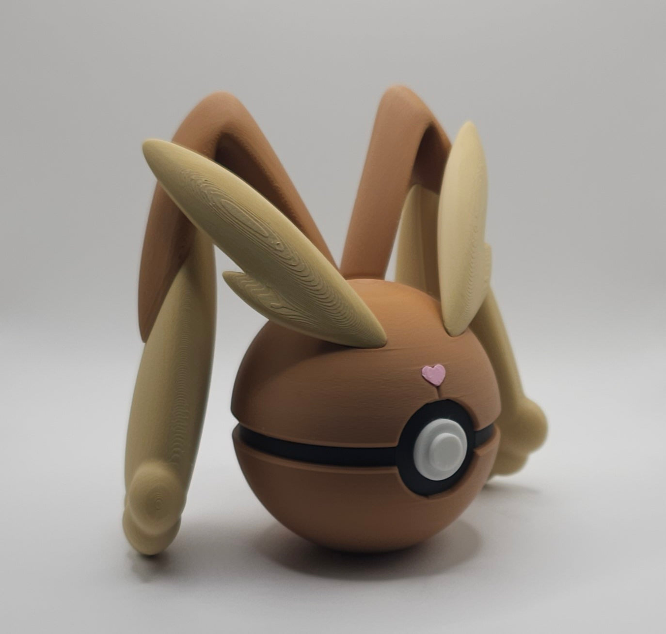 Pokemon Character Design- 3D Printed Pokeball- Lopunny- Unique Display Collectible