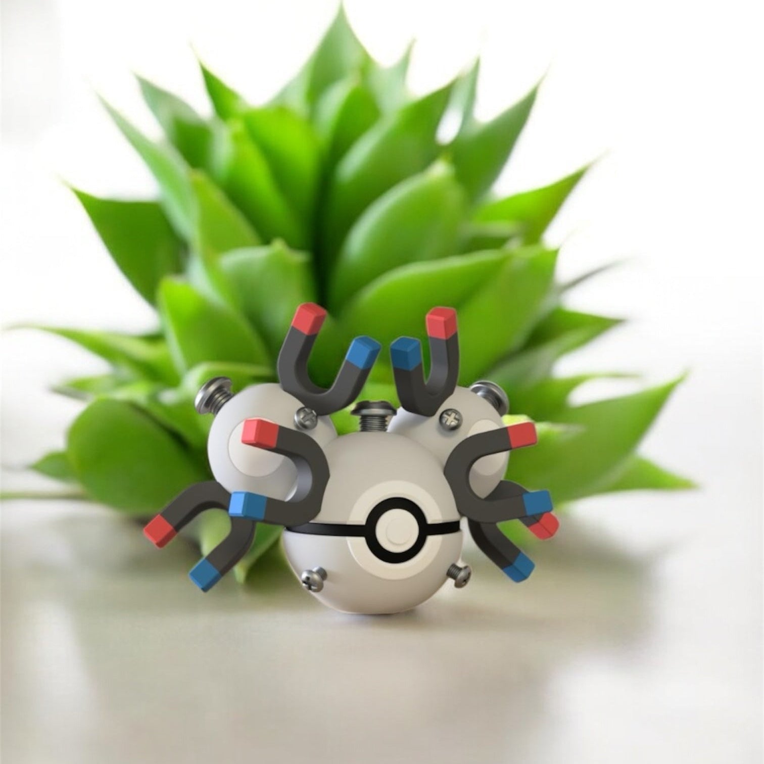 Pokemon Character Design - 3D Printed Pokeball - Magneton - Unique Display Collectible