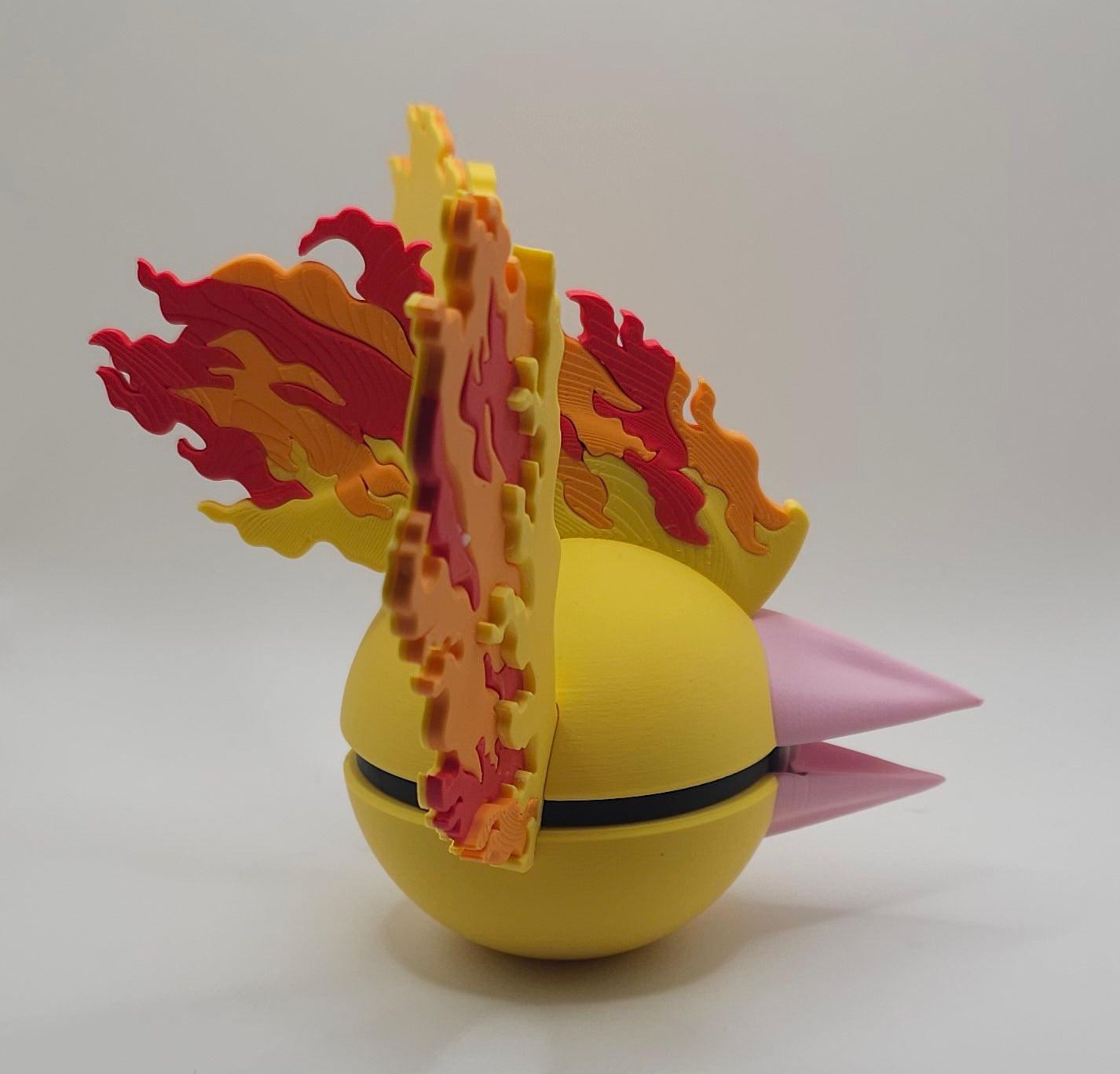 Pokemon Character Design 3D Printed Pokeball - Moltres - Unique Display Collectible