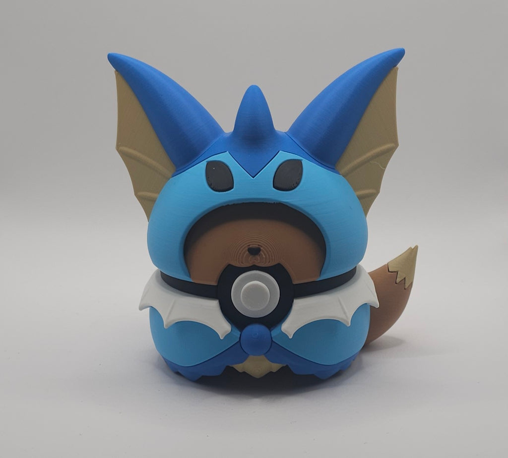 Pokemon Eeveelutions Poncho Design- 3D Printed Pokeball- Unique Display Fan Art Collectible