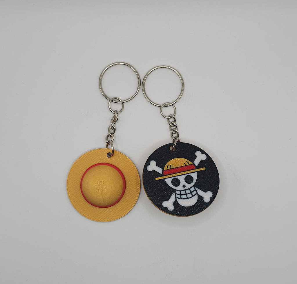 One Piece Inspired- Double sided 3D Printed Keychain- Unique Fan Art Collectible