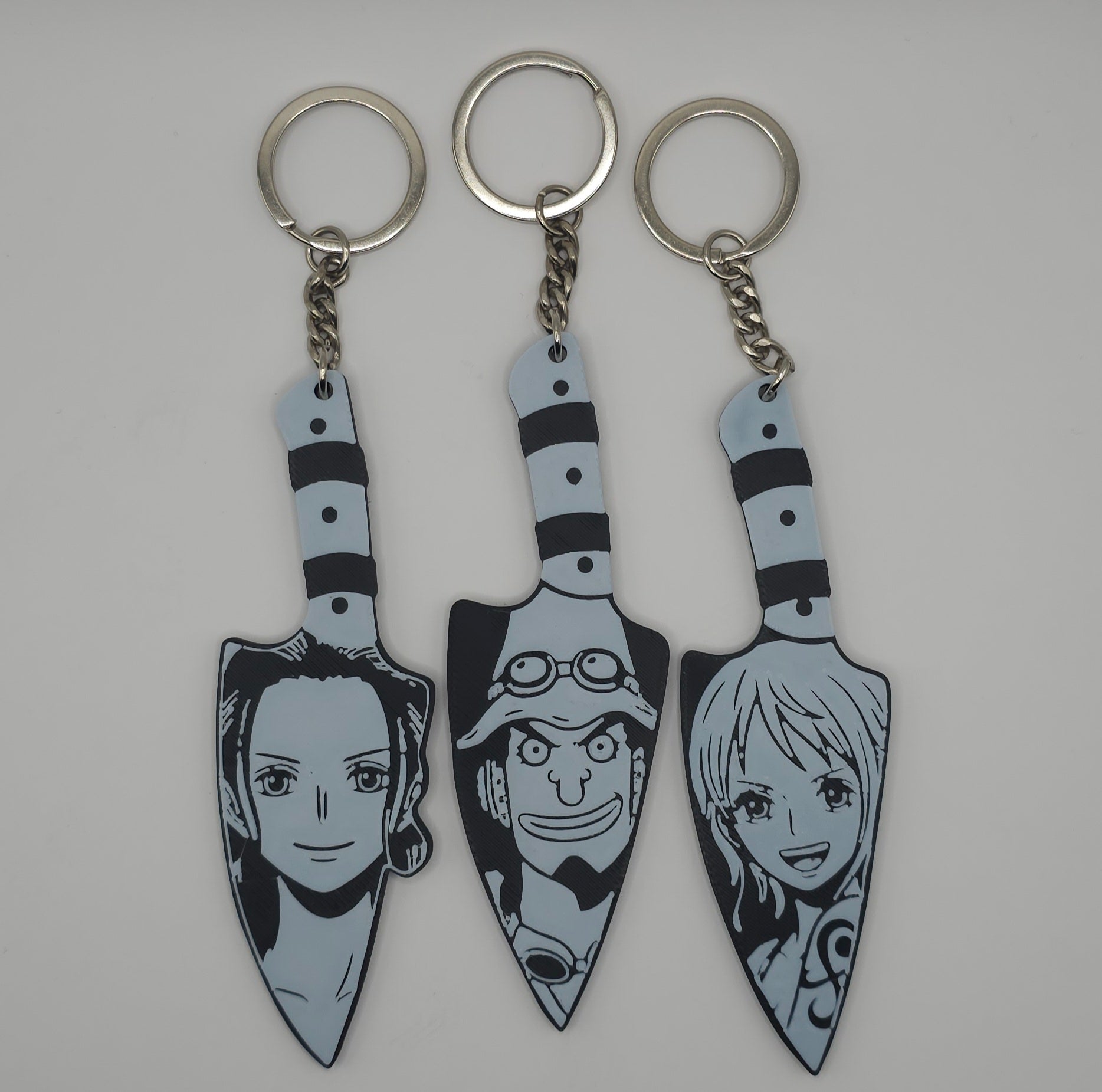 One Piece Character Inspired- 3D Printed Dagger Style Keychain- Unique Fan Art Collectible