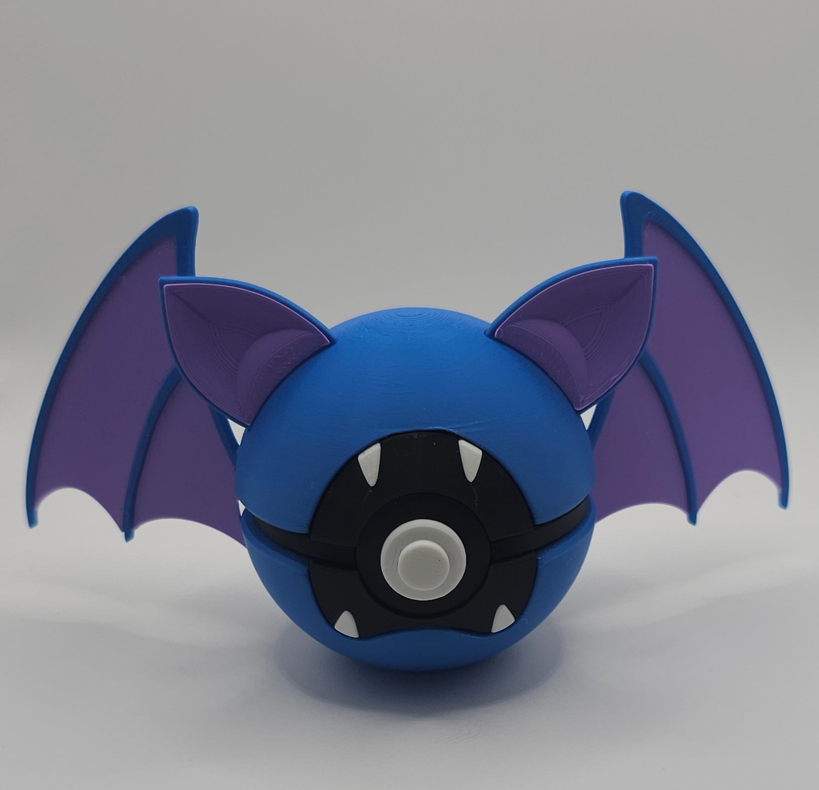 Pokemon Character Design - 3D Printed Pokeball - Zubat - Unique Display Collectible
