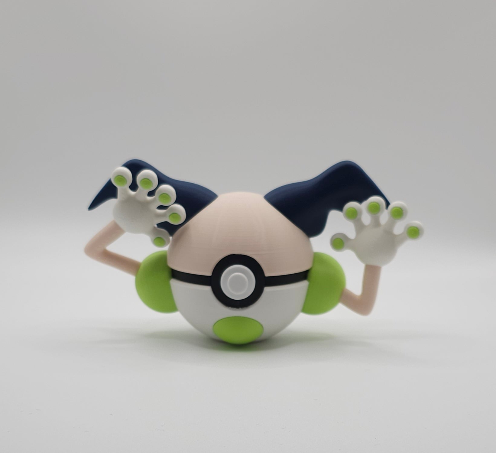 Pokemon Character Design- 3D Printed Pokeball- Mr Mime- Unique Display Collectible