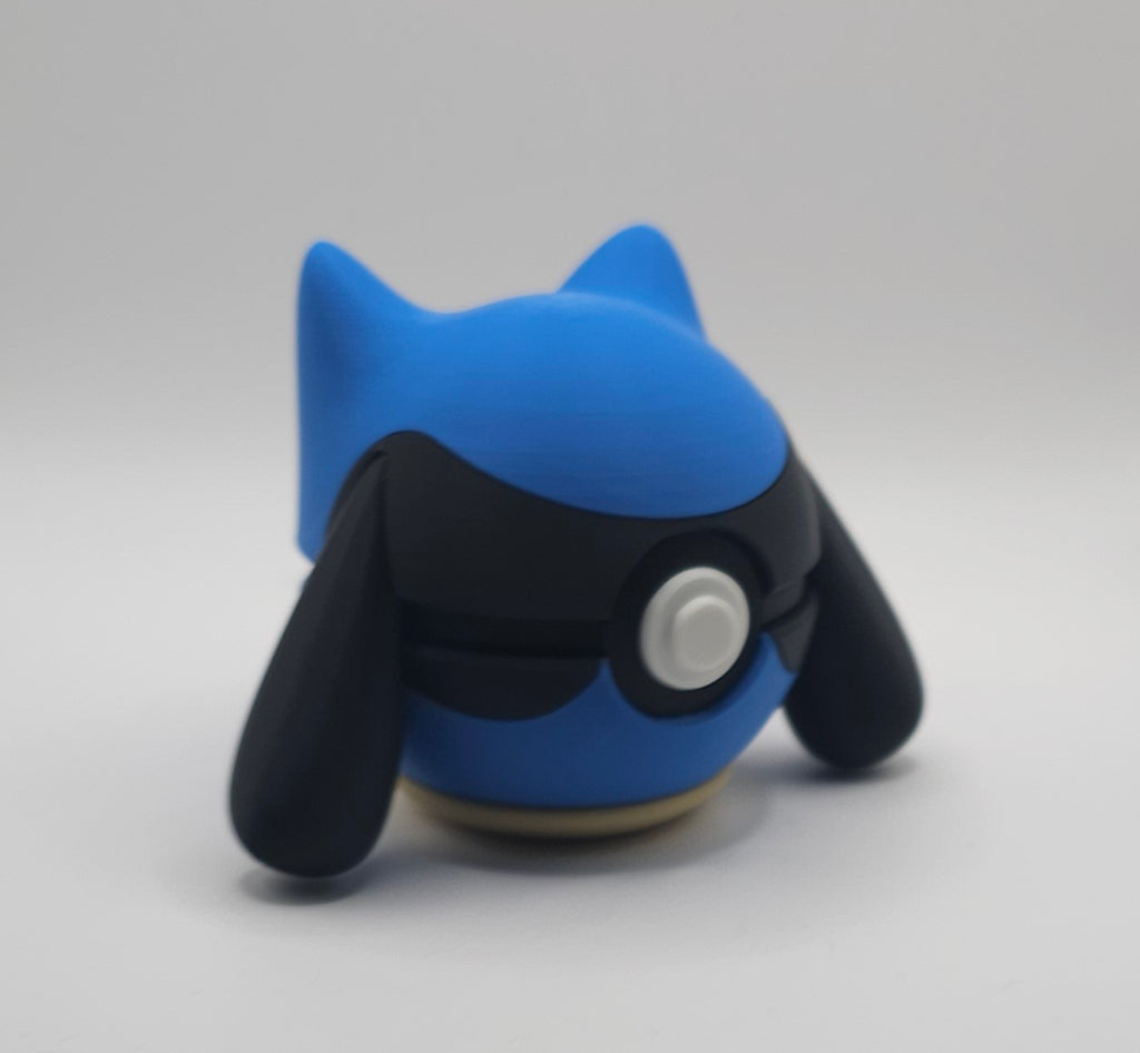 Pokemon Character Design- 3D Printed Pokeball- Riolu- Unique Display Collectible