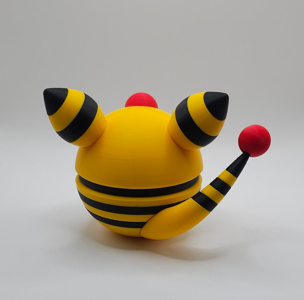 Pokemon Character Design- 3D Printed Pokeball- Ampharos - Unique Display Collectible
