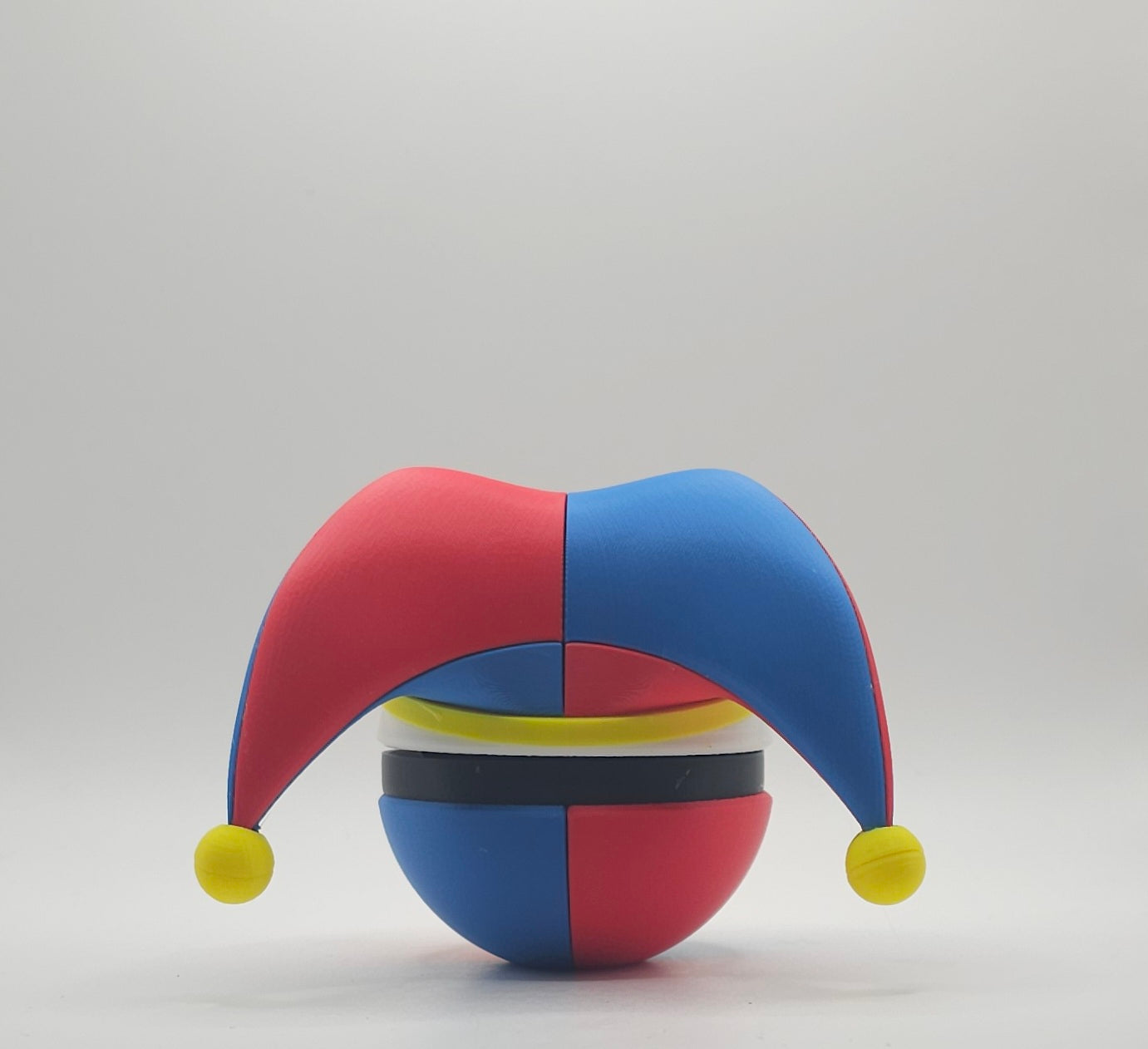 Digital Circus Character Design- 3D Printed Pokeball- Unique Display Collectible