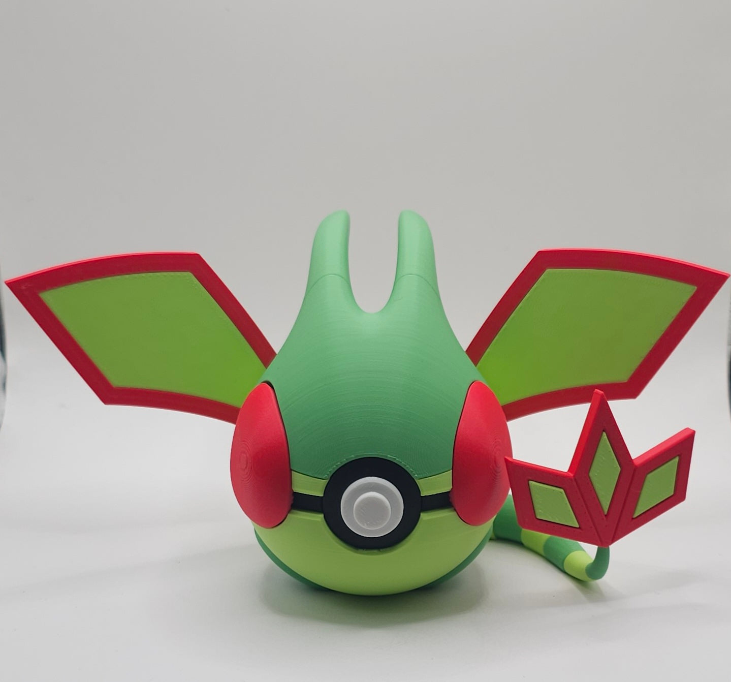 Pokemon Character Design- 3D Printed Pokeball- Flygon- Unique Display Collectible