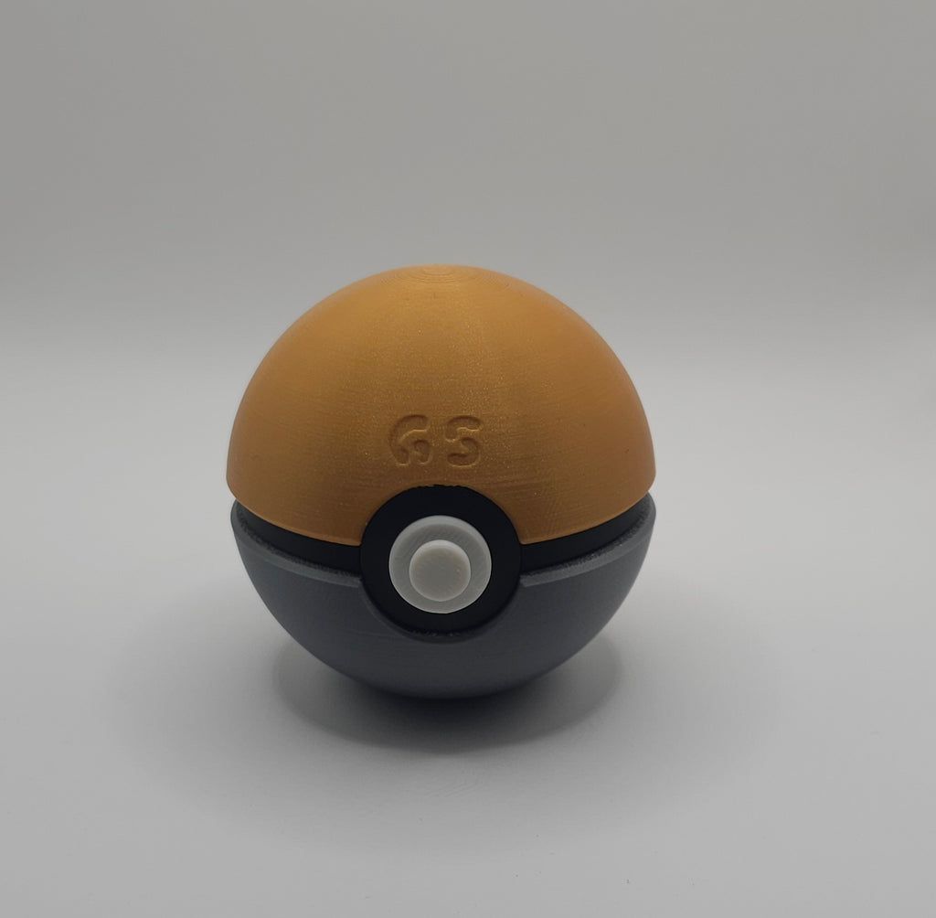 Pokemon 3D Printed Pokeball- GS Design- Unique Fan Art Collectible