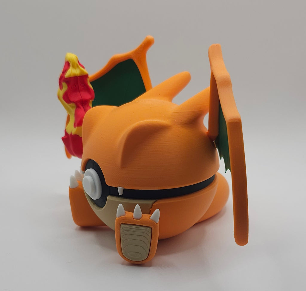 Pokemon Character Design 3D Printed Pokeball - Charizard - Unique Display Collectible