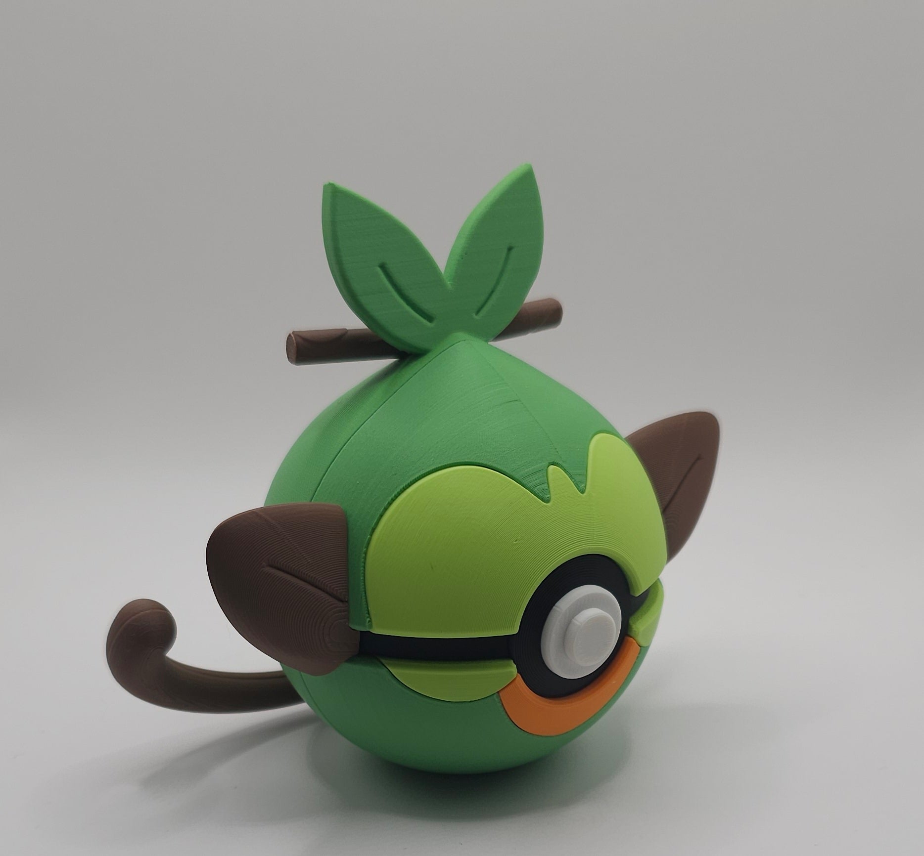 Pokemon Character Design - 3D Printed Pokeball - Grookey - Unique Display Collectible