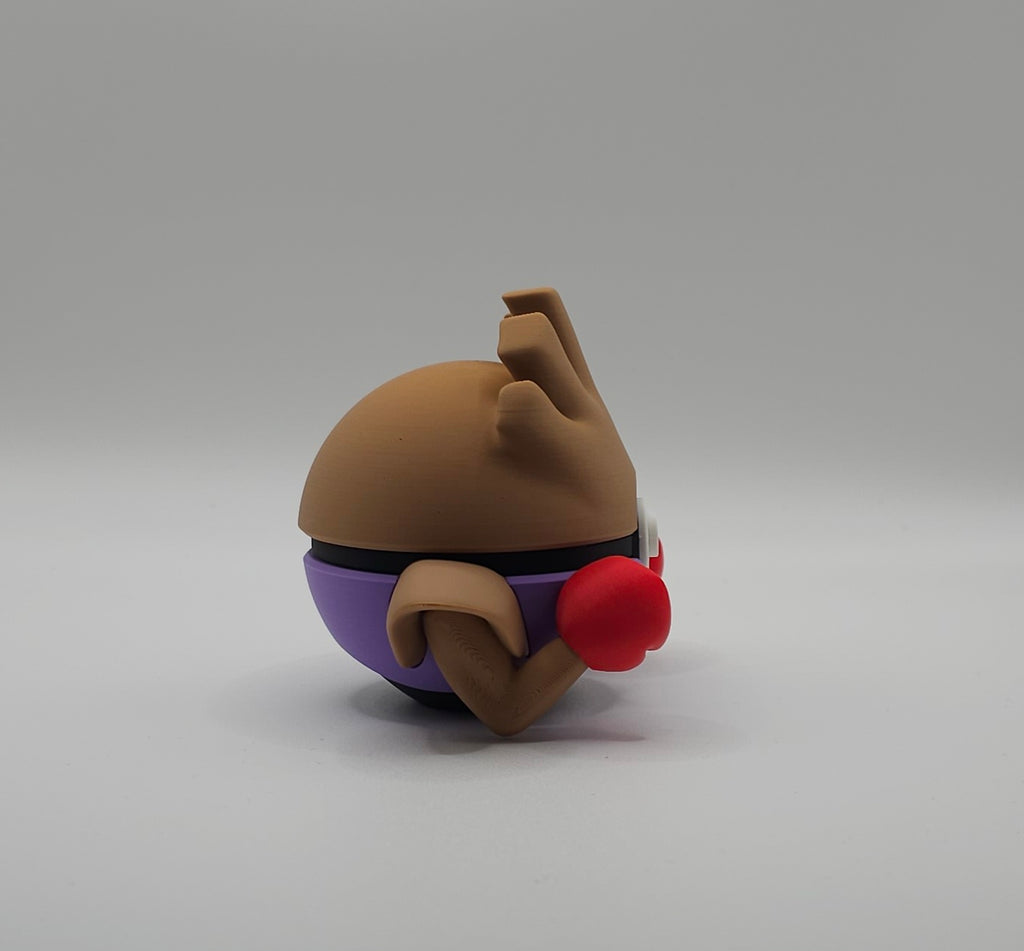 Pokemon Character Design- 3D Printed Pokeball- Hitmonchan- Unique Display Collectible