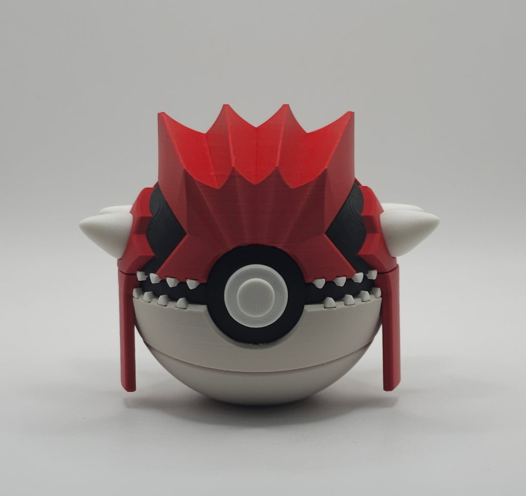 Pokemon Character Design 3D Printed Pokeball - Groudon - Unique Display Collectible