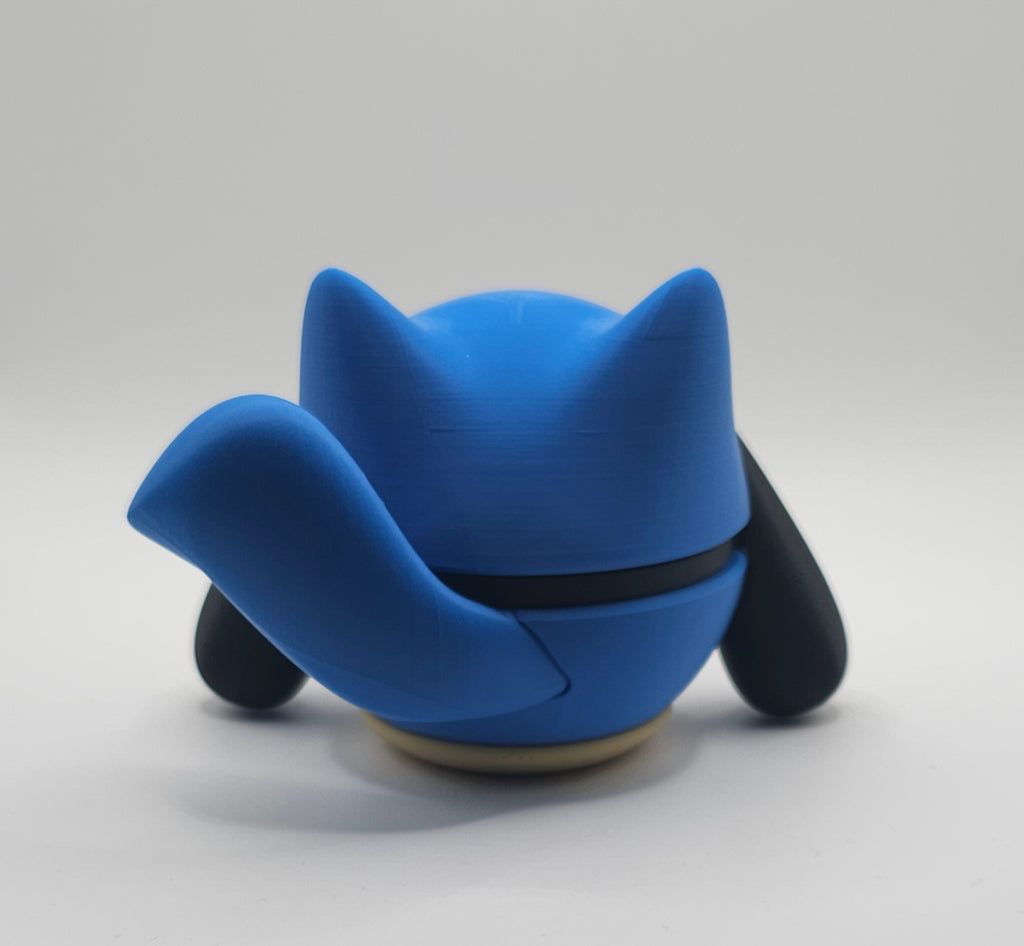 Pokemon Character Design- 3D Printed Pokeball- Riolu- Unique Display Collectible