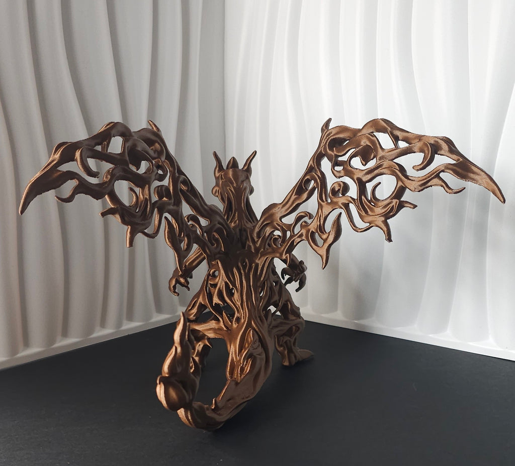 Pokemon Charizard Inspired Ornamental Figure- 3D Printed Display Piece- Unique Fan Art Collectible