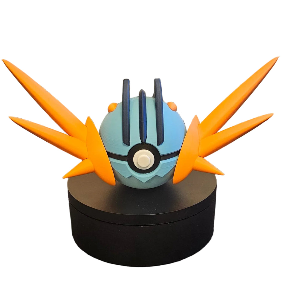 Pokemon Character Design- 3D Printed Pokeball- Mega Swampert- Unique Display Collectible