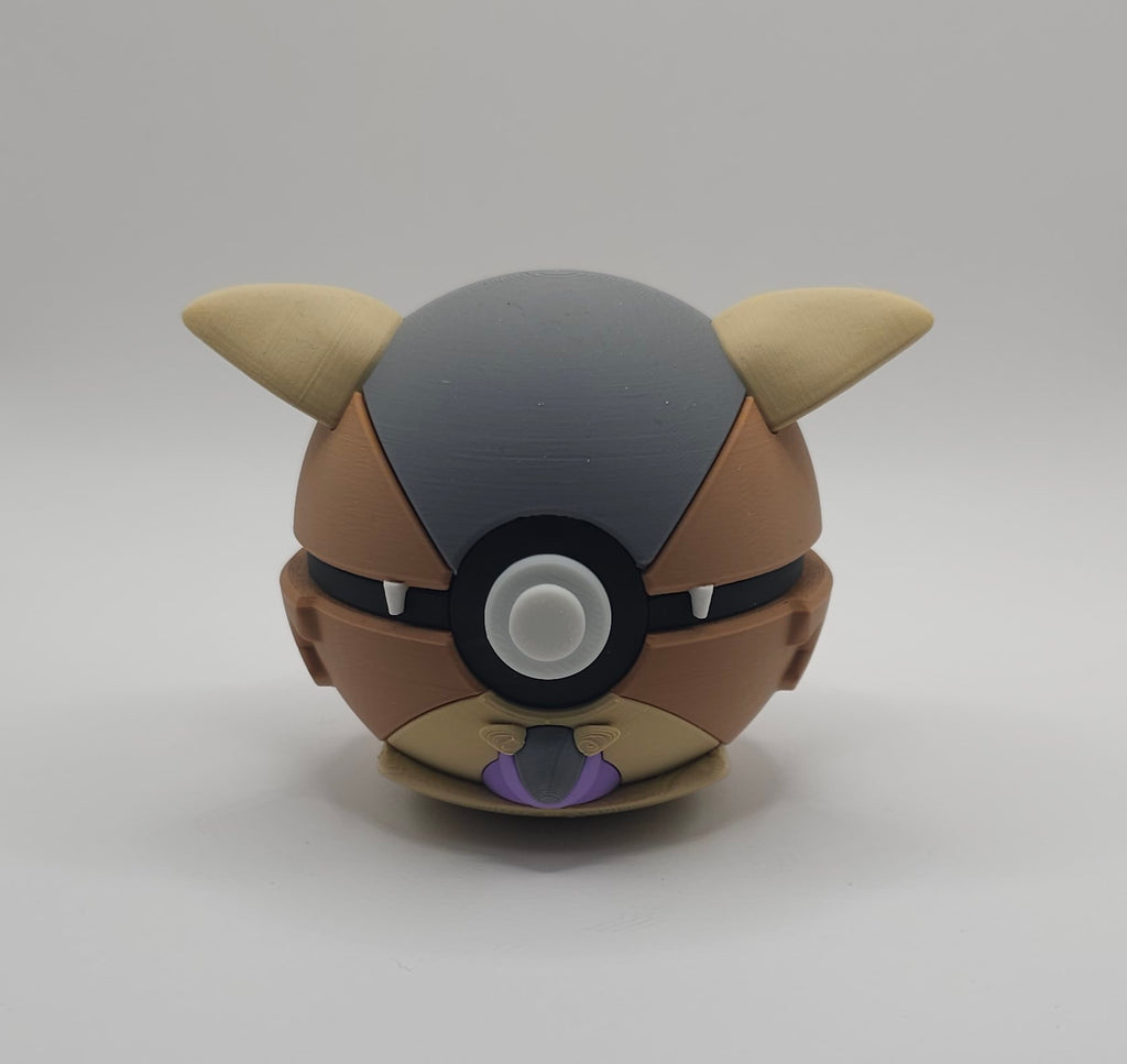 Pokemon Character Design- 3D Printed Pokeball- Kangaskhan- Unique Display Collectible