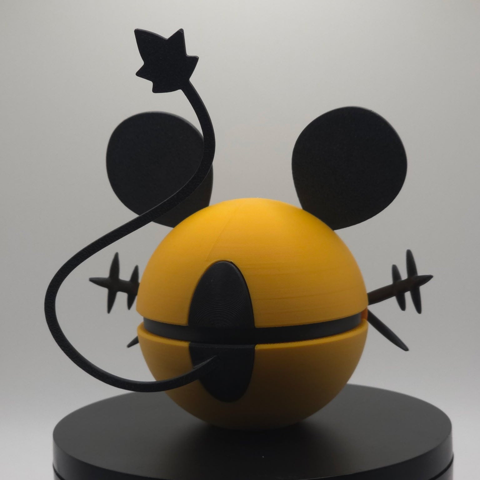 Pokemon Character Design- 3D Printed Pokeball- Dedenne- Unique Display Collectible