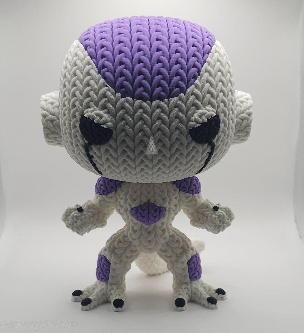 Knitted Design - 3D Printed Dragonball Z Character Figures - Unique Display Collectibles