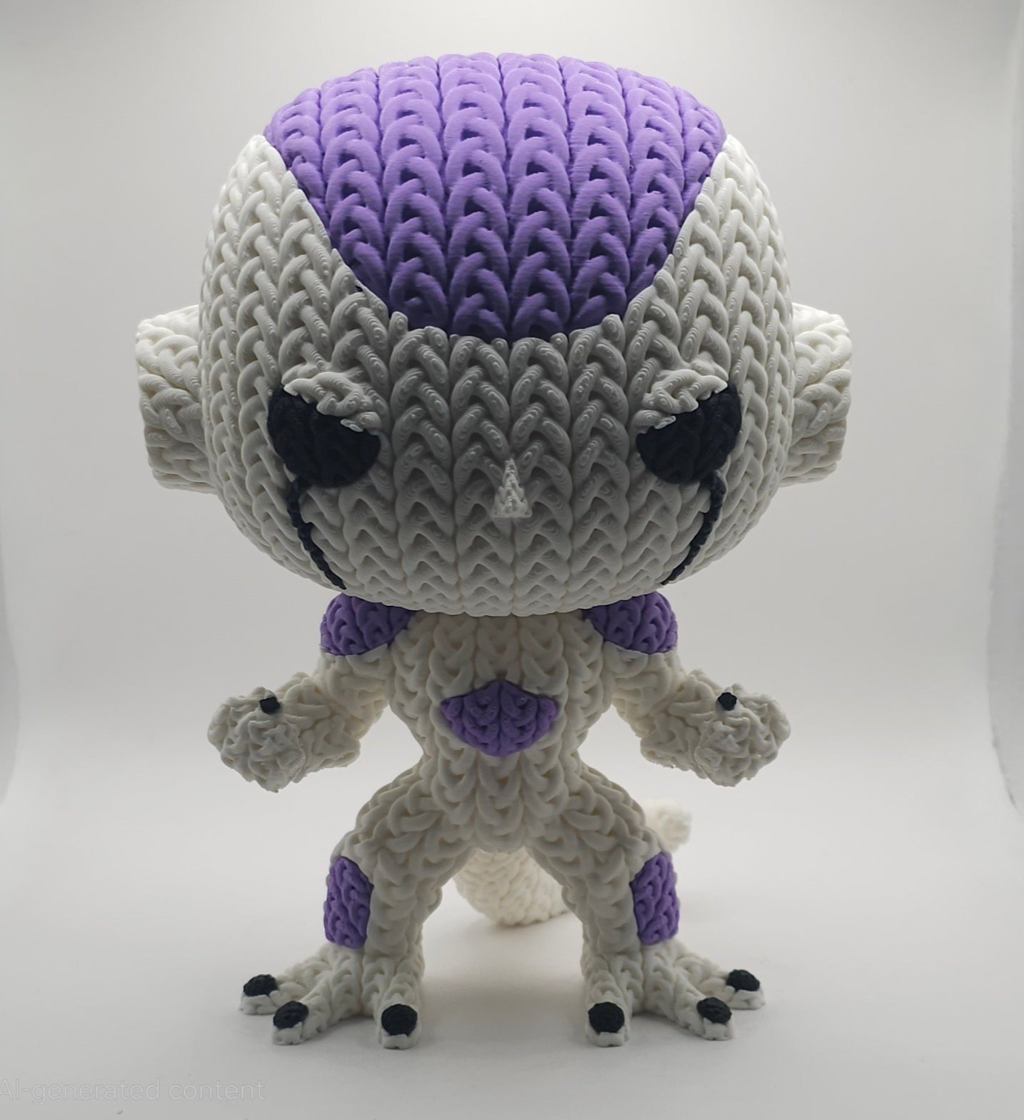 Knitted Design - 3D Printed Dragonball Z Character Figures - Unique Display Collectibles