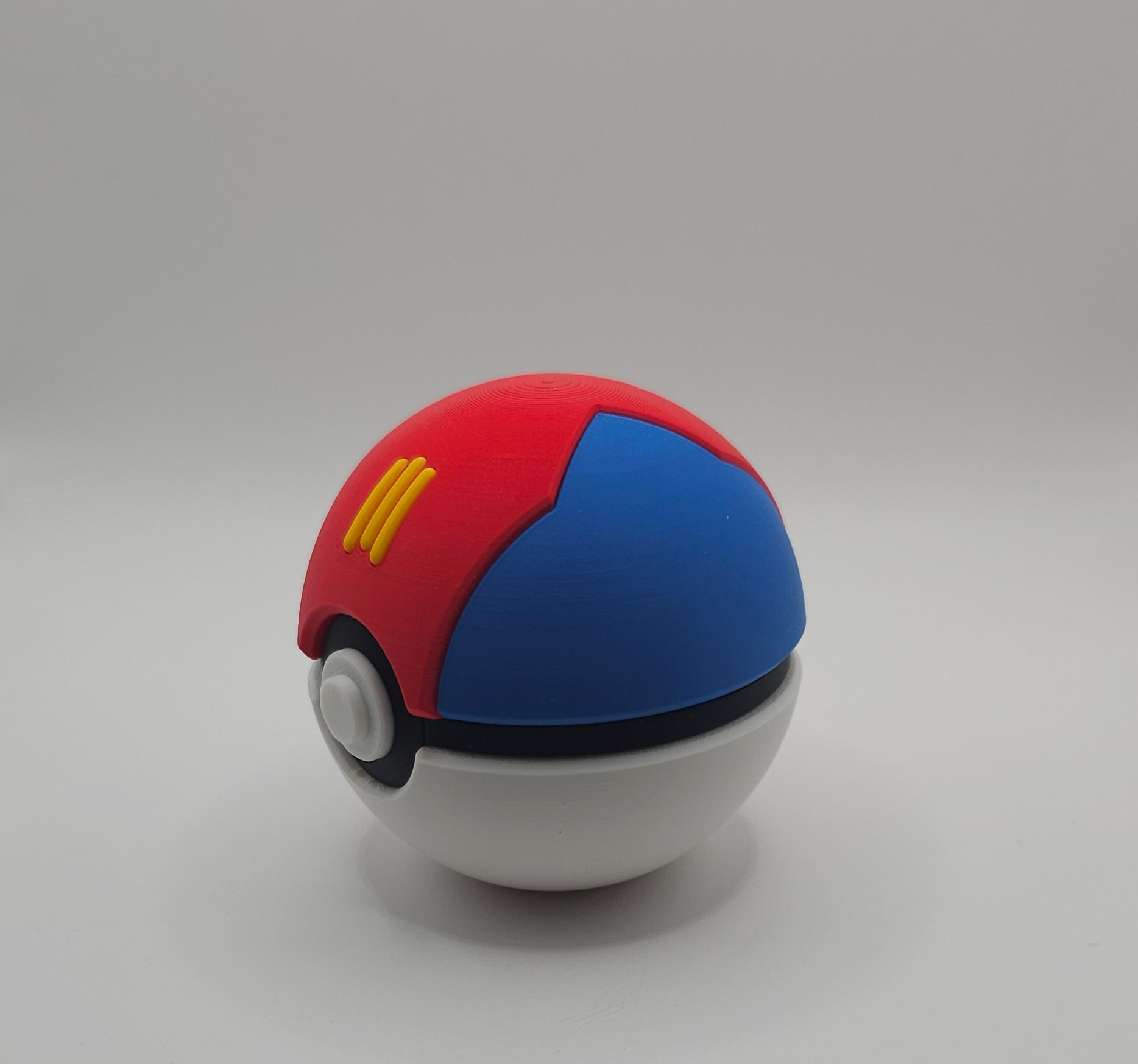 Pokemon 3D Printed Pokeball- Lure Ball Design- Unique Fan Art Collectible