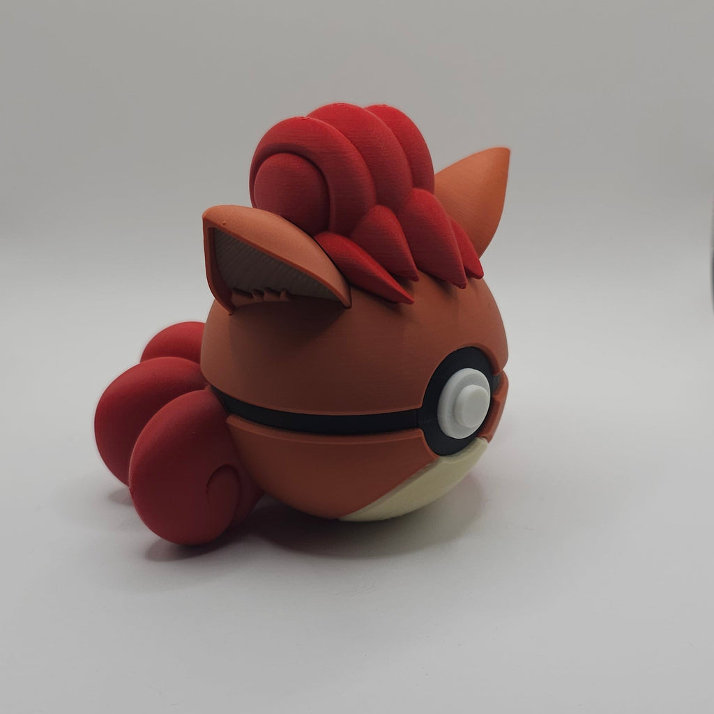 Pokemon Character Design 3D Printed Pokeball - Vulpix - Unique Display Collectible