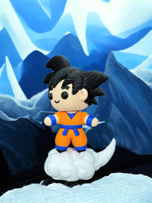 Knitted Design - 3D Printed Dragonball Z Character Figures - Unique Display Collectibles