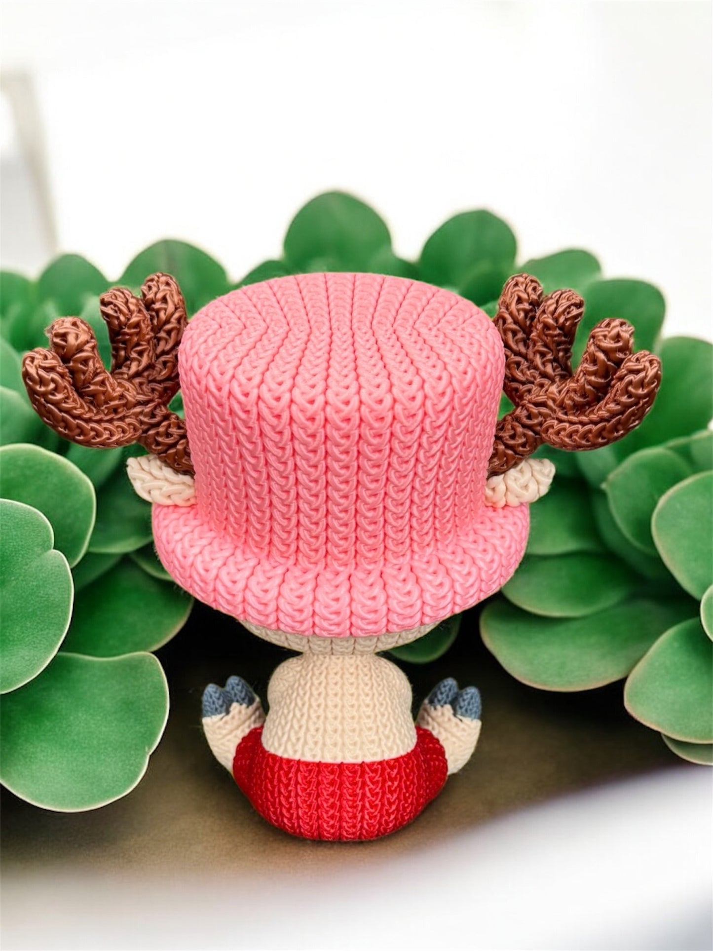 Knitted Design - 3D Printed One Piece Inspired Character Figures - Unique Display Collectibles