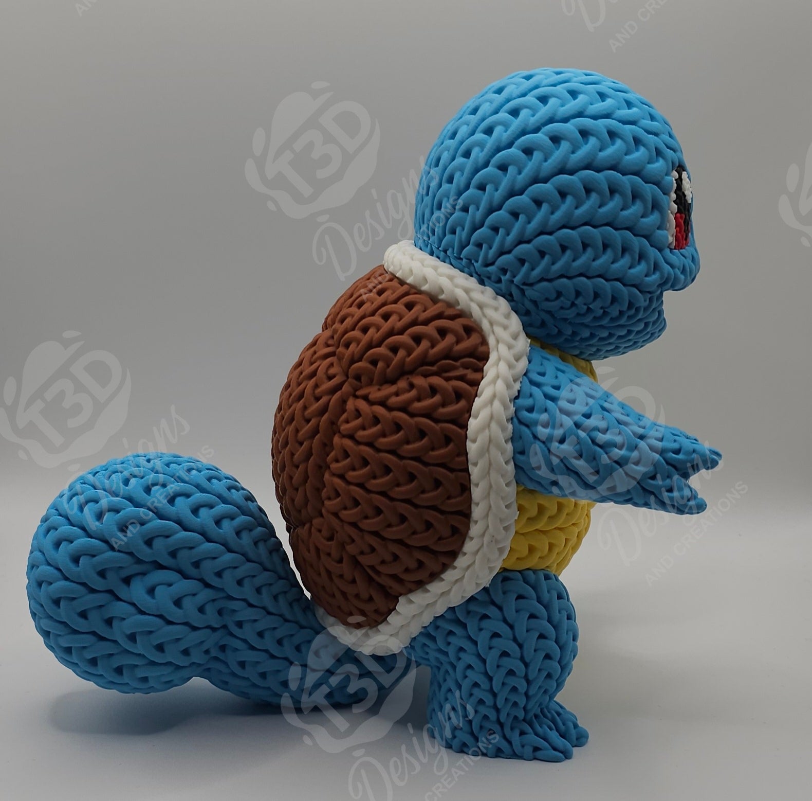 Squirtle & Evolutions Knitted Design Figures