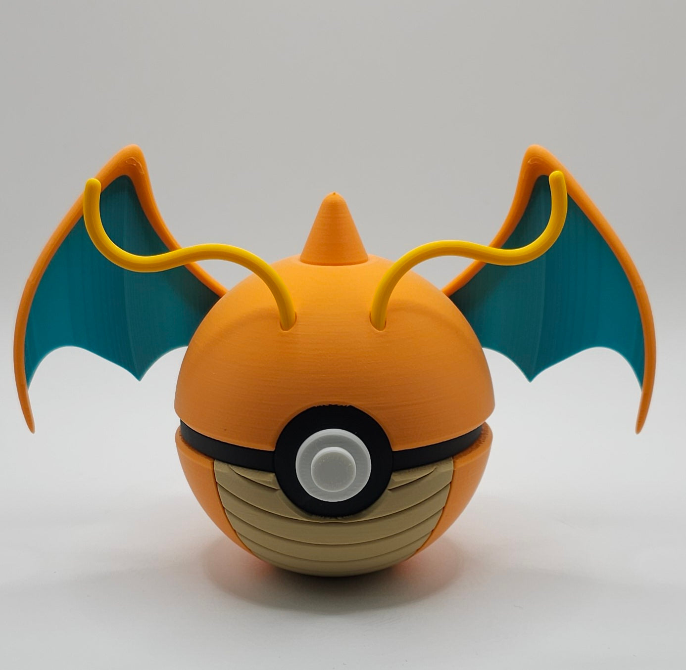 Pokemon Character Design- 3D Printed Pokeball - Dragonite - Unique Display Collectible