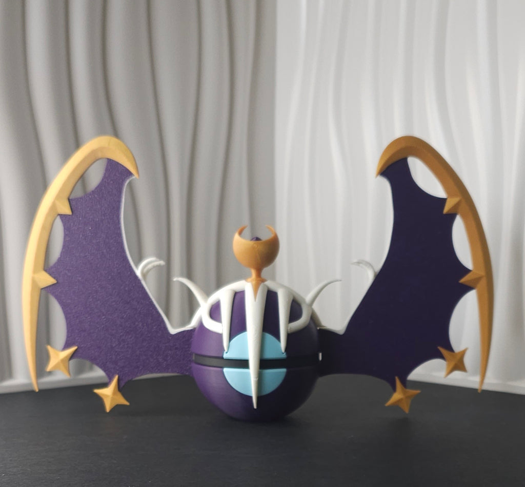 Pokemon Character Design- 3D Printed Pokeball- Lunala- Unique Display Collectible