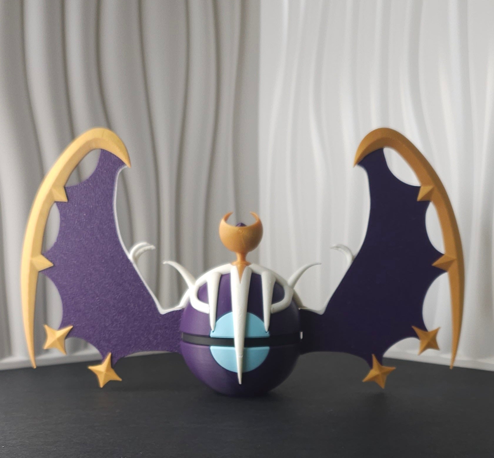 Pokemon Character Design- 3D Printed Pokeball- Lunala- Unique Display Collectible